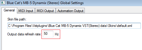 Step 10.3 - Tip - If you need better precision for control data (fast attack), just increase the data rate in the global settings